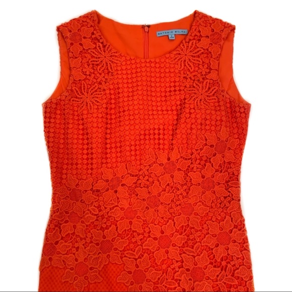 ANTONIO MELANI Dresses & Skirts - Antonio Melani Red Sheath Dress Size 2